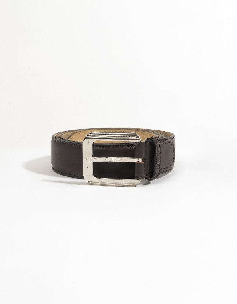 Castello d'Oro Brown Calf Leather Belt image